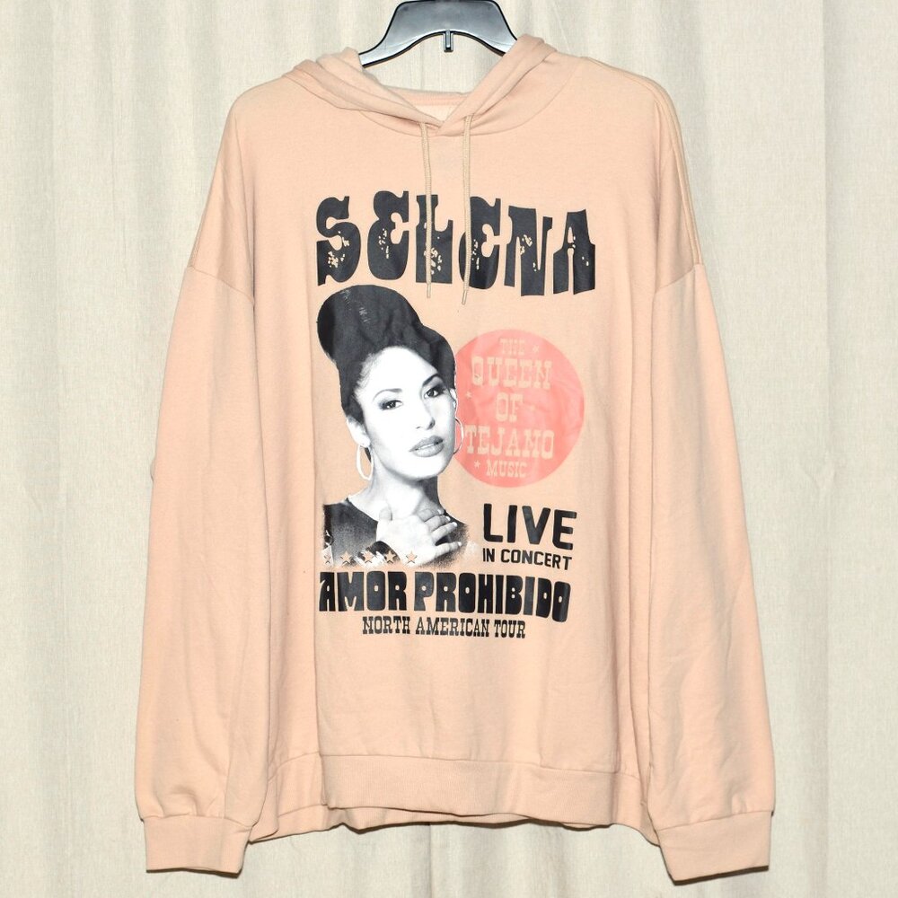 NWT Plus Size 3X / 4X Selena "Queen of Tejano Music" 90's Throwback Tour Hoodie